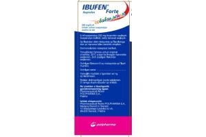 Ибуфен Форте, суспензия для приема внутрь с малиновым вкусом, 200 мг/5мл, 100 мл, №1