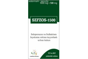 ЦЕФЗОС -1500 Порошок для приготовления раствора для инъекций 1000 мг + 500 мг №1