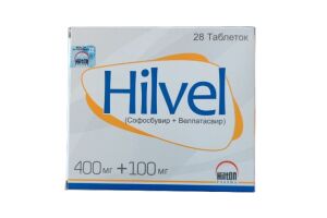 Хилвел таблетки, покрытые пленочной оболочкой 400 мг+100 мг №28