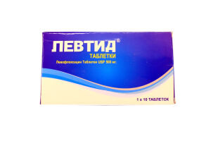 Левтид Таблетки покрытые пленочной оболочкой 500 мг №10