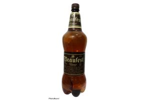Пиво светлое фильтрованное  "BRAUFEST" 4% в ПЭТ бутылках 1.4л