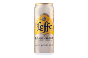 Пиво cветлое не фильтрованное Leffe Blond 6.6% 0.5л.