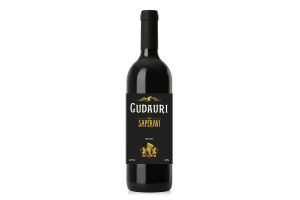 Вино виноградное натуральное красное сухое GUDAURI Saperavi 11.0% 0.75л