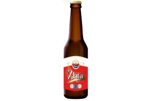 Пиво светлое фильтрованное пастеризованное "ZLATA Original" 12%; RGB; 0,33л