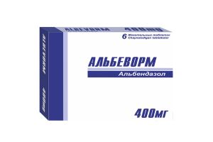 АЛЬБЕВОРМ, таблетки жевательные 400мг №6
