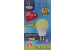 Лампа светодиодная энергосберегающая Nura Lights LED A60 7W E27 4000K