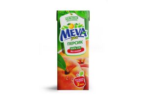 Сок персиково-яблочный с мякотью восстановленный Meva Juice 200 мл