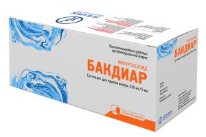 Бакдиар суспензия для приёма внутрь 220 мг/5 мл 5 мл №50