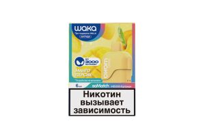 Предзаправленный картридж одноразового использования soMatch WAKA MB 3000 Mango Peach (Манго Персик) 6 мл 50 мг