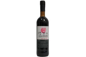 Вино красное полусладкое «KARAVAN» 10.5 % 0.75 л
