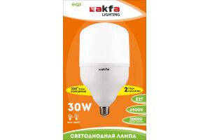 Лампа светодиодная энергосберегающая Akfa AK-LCB 30W 6500K E27