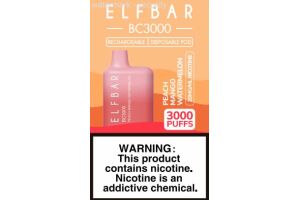 Электронная сигарета " ELF BAR" BC 3000 PEACH MANGO WATERMELON 10 ml 20 mg/ml