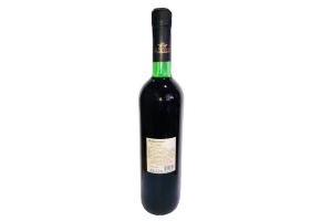 Вино виноградное натуральное полусладкое красное Домашнее вино  10% 0.75л