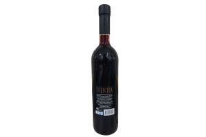 Вино виноградное натуральное полусладкое красное FELICITA 10.5% 0.75 л.