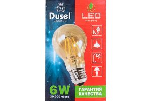 Лампа светодиодная DUSEL F60 E27 6W 2700K