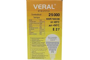 Лампа светодиодная VERAL V40 40W E27 6500K