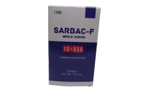 САРБАК-Ф, порошок для приготовления раствора для инъекций, 1 г + 0,5 г, №1
