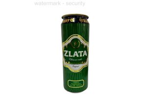 Пиво  фильтрованное пастеризованное "Zlata" 12% CAN 0,45л