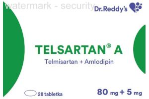 Телсартан А таблетки 80+5 мг №28