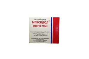 Мексидол ФОРТЕ 250 таблетки, покрытые пленочной оболочкой, 250 мг, № 40