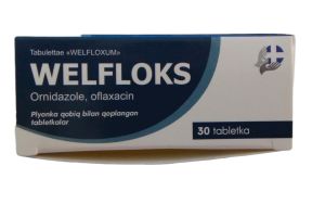 Велфлокс таблетки, покрытые плёночной оболочкой №30