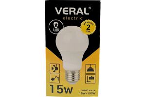 Лампа светодиодная VERAL V70-15 15W E27 6500K