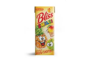 Нектар из смеси фруктов "мультифрукт" с мякотью Bliss Smile 200 мл