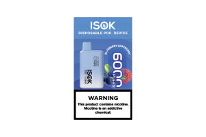 Сигареты электронные ISOK ISBAR 6000 puffs Blueberry Raspberry