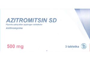 Азитромицин SD таблетки покрытые плёночной оболочкой 500 мг №3