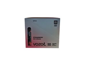 Электронная сигарета VOZOL Strawberry ice cream 6,5 мл, никотин 5%.