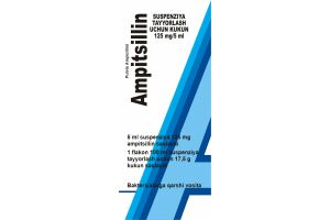 Ампициллин порошок для приготовления суспензии 125мг/5мл. 100 мл