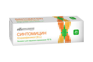 Синтомицин Линимент для наружного применения 10% 25г №1