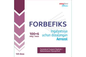 ФОРБЕФИКС Аэрозоль для ингаляций 6 мкг/доза + 100 мкг/доза 120 доз №1