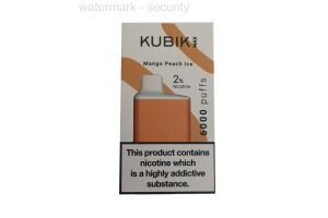Электронная сигарета KUBIK MAX 6000 Mango Peach ice 10 мл 20 мг