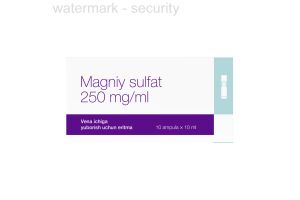 Магния сульфат раствор для внутривенного введения 250 мг/мл 10 мл №10