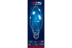 Лампа светодиодная энергосберегающая Redray C3-1 7W E27 6500K