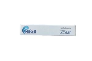 ХИЛФО-Б, Таблетки, покрытые пленочной оболочкой 25 мг, №30