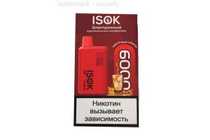 Электронная Сигарета ISOK ISBAR 6000 puffs Energy Drink Ice 5% 50мг/мл