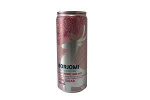 Напиток безалкогольный на основе природной минеральной воды "BORJOMI" со вкусом дикой земляники и экстрактом артемизии в алюминиевых банках емкостью 0.33л