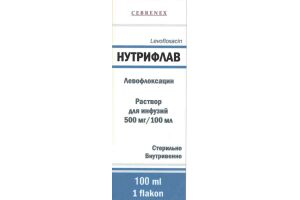 Нутрифлав  Раствор для инфузий 500 мг/100 мл, 100 мл №1