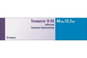 Телмиста Н40 таблетки 40мг/12.5мг №28