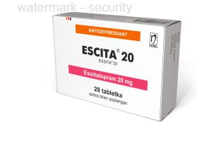 Эсцита 20 таблетки, покрытые оболочкой №28