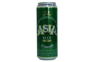 Пиво светлое фильтрованное ASIA STANDARD 4% 0.45л