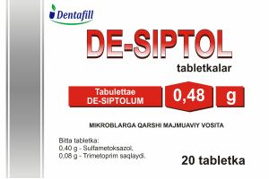 Де-сиптол таблетки 0,48 г. №20