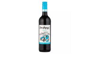 Безалкогольное красное вино Bon Voyage Merlot 0.5% 0.75л.