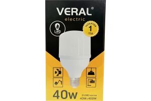 Лампа светодиодная VERAL V40 40W E27 6500K