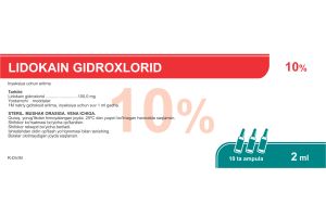 Лидокаина гидрохлорид раствор для инъекций 10% 2 мл № 10