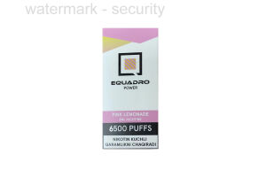 Электронная сигарета EQUADRO PINK LEMONADE PUFF 6500 11 ml 50 mg/ml
