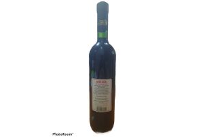 Натуральное  полусладкое красное вино "МЯГКОЕ БАРХАТИСТОЕ" 11% 0.75л