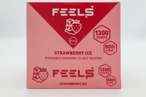 Электронная сигарета «FEELS» STRAWBERRY ICE XXL 4.8мл 50мг